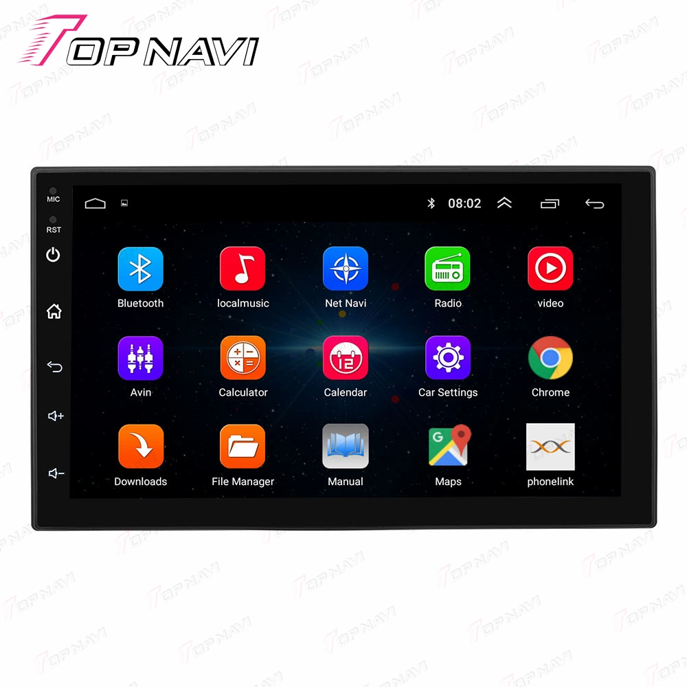 7 Zoll MP5 Universal Android Autoradio GPS Multimedia Player Auto Stereo 2 DIN IPS 2,5D Bildschirm