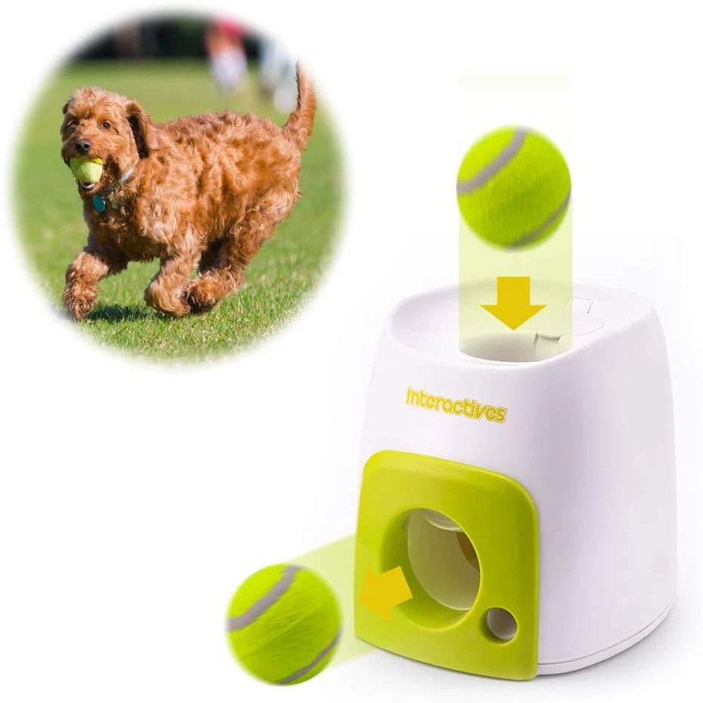 Wholesale Amazon Hot Selling Automatic Tennis Ball Launcher Dog Toys Interactive Dog Ball Thrower Pet Toys Distribution Reward Machine