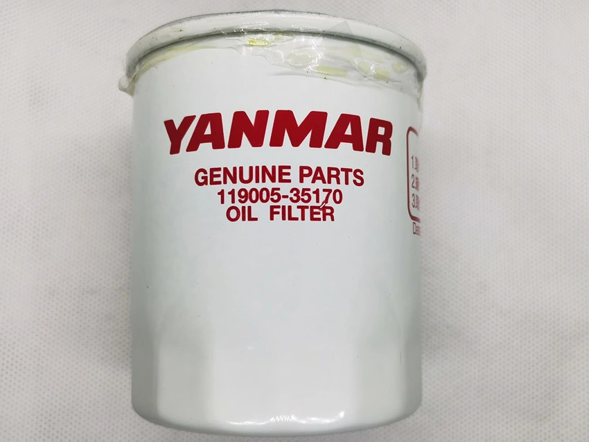 119005-35170 filtro de aceite original para motor Yanmar usado para tractor Excavadora
