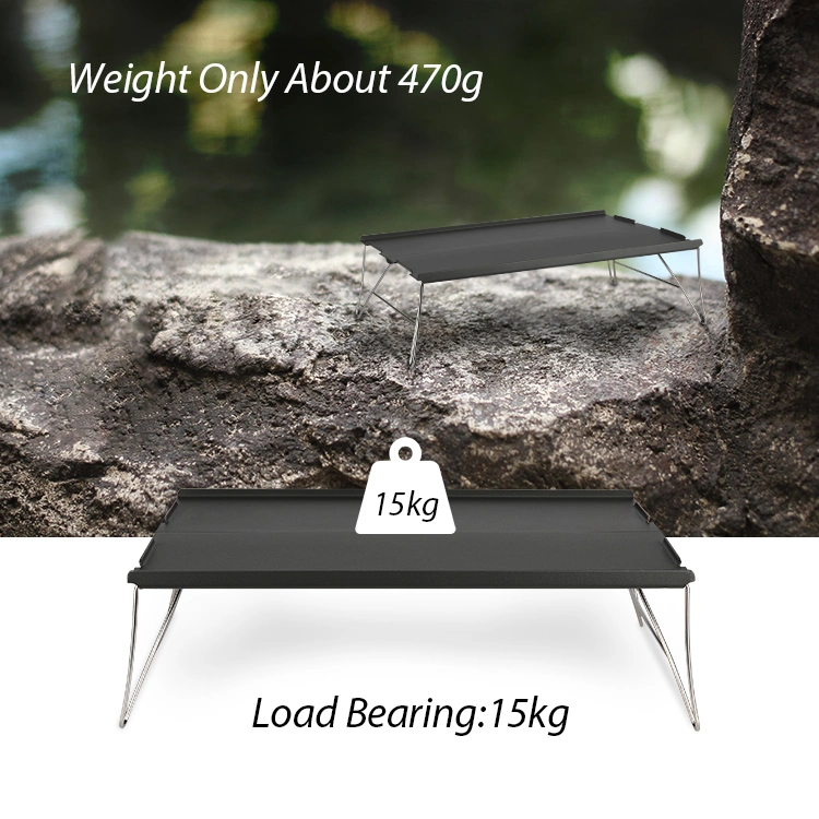 New Outdoor Portable Travelling Camping Mini Lightweight Aluminum Folding Foldable Table