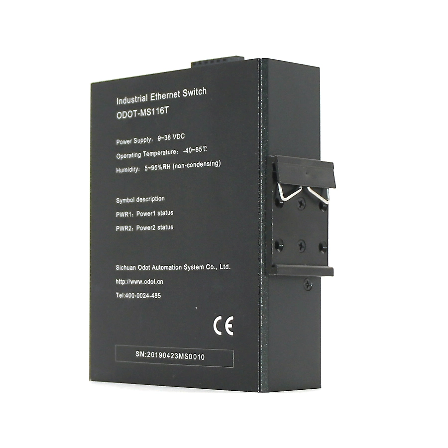 Industrial Switch Aluminum Alloy Case, No Highlights, 16 100m Ethernet Ports, 10m/100Mbps, 3-Year Warranty, -40&ordm; C-85&ordm; C