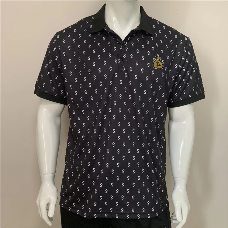 Small Quantity Available Custom Polyester Polo Shirt Money Designed Polo Shirt