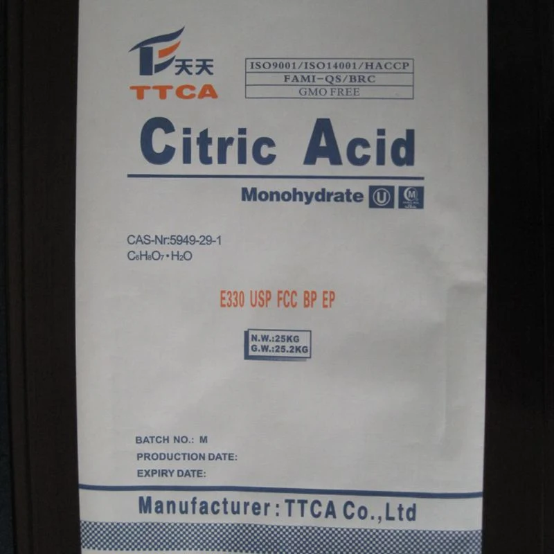 China Manufacturer Supply CAS: 5949-29-1 Citric Acid Monohydrate