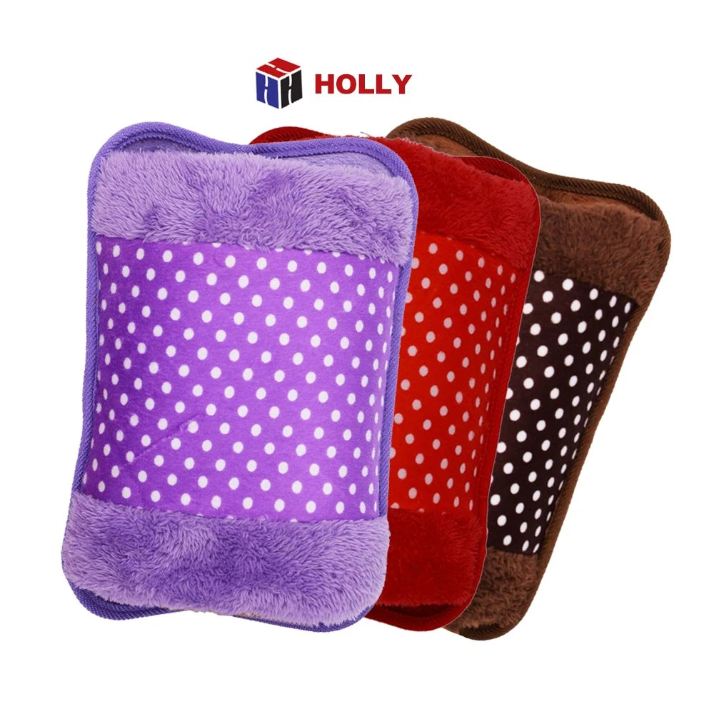 Wholesale Soft Fleece 1000ml Plug in Rechargeable Electric Hot Water Bottle with Ce