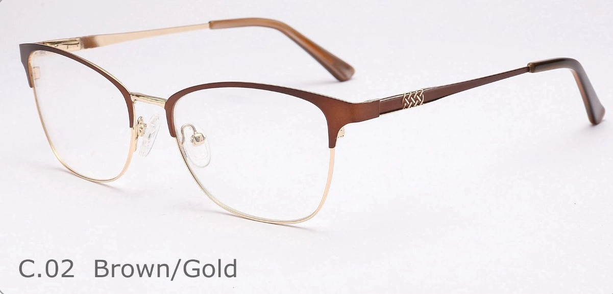 Customize High quality/High cost performance  Trendy Eyewear Acetate Metal Woman Optical Glasses Frames