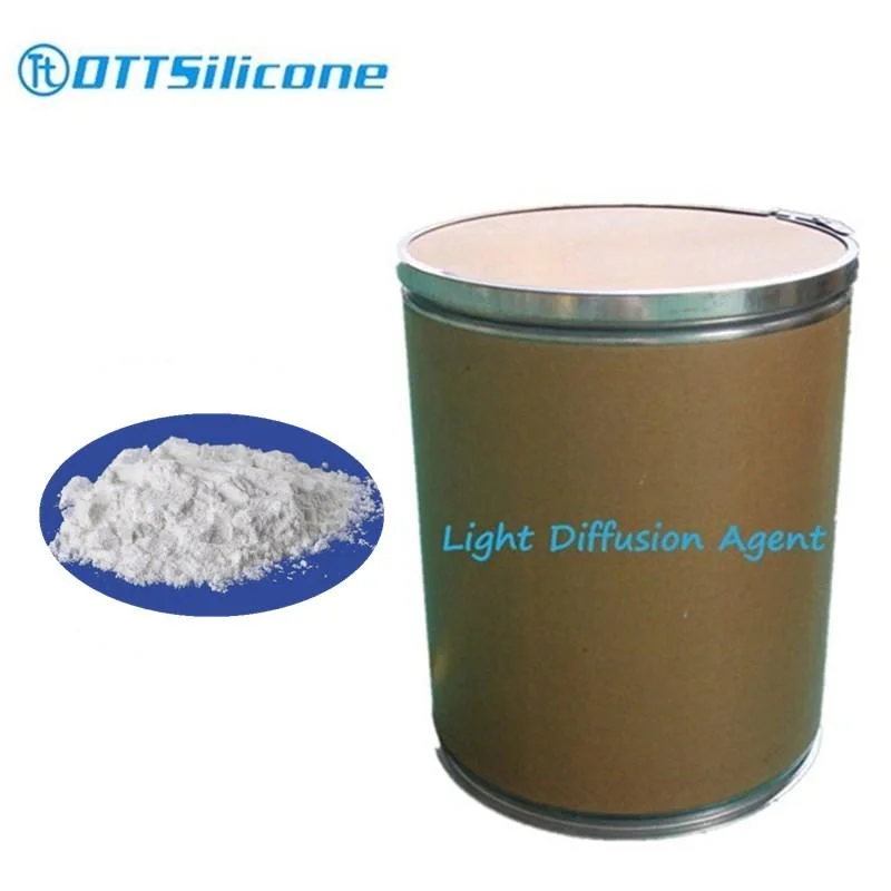 White Color Silicone Resin Powder/Light Diffusion Agent for LED Light, PMMA, PC