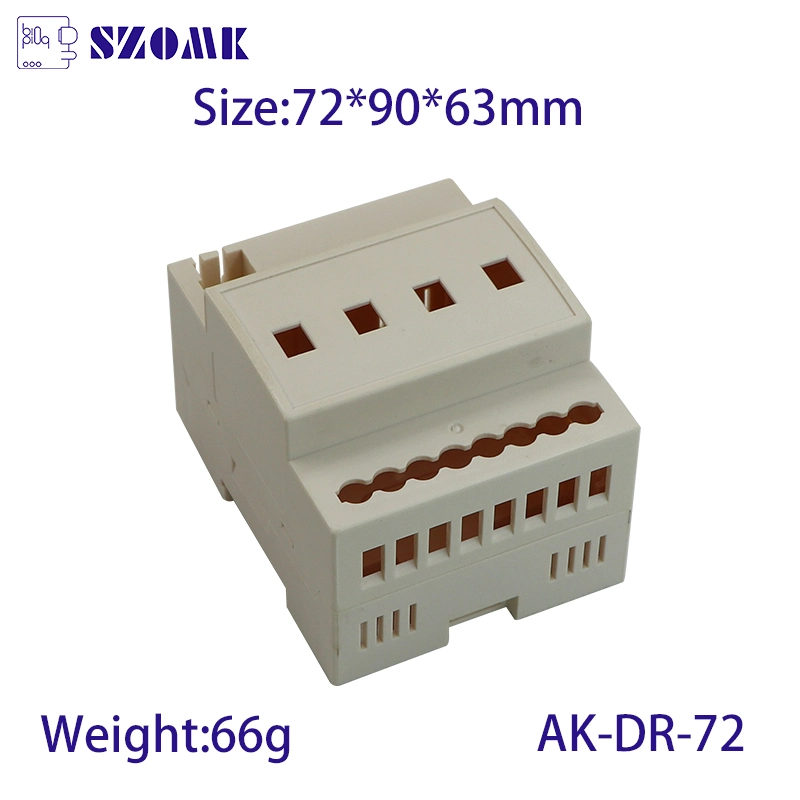 ABS Plastic Flame Retardant DIN Rail Enclosure Ak-Dr-72