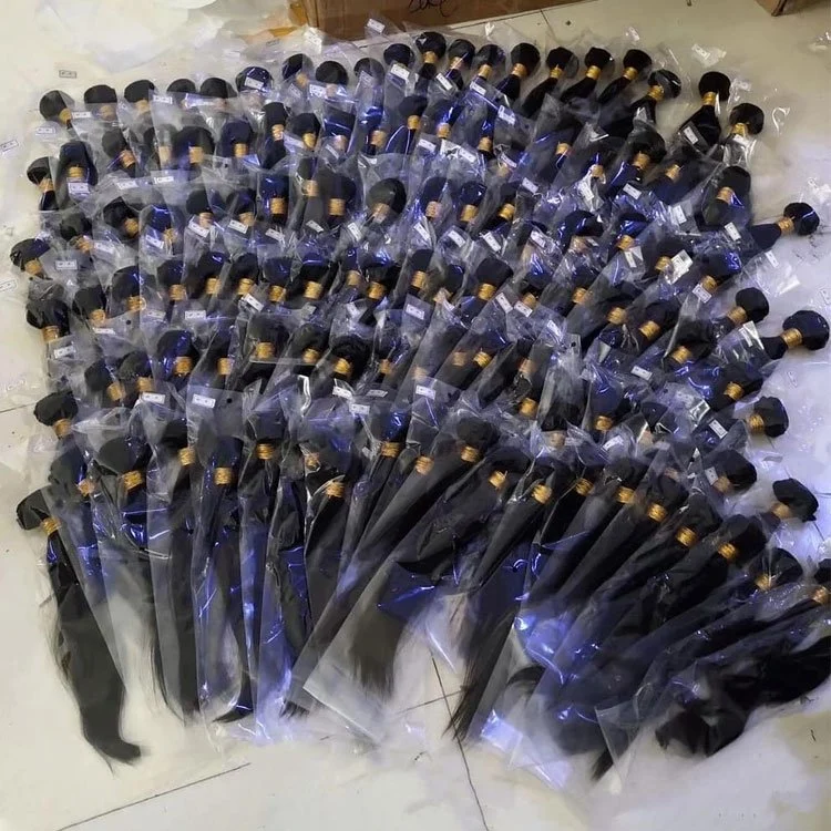 Wholesale/Supplier Straght Brazilian Virgin Hair Extension Raw Indian Hair Bulk