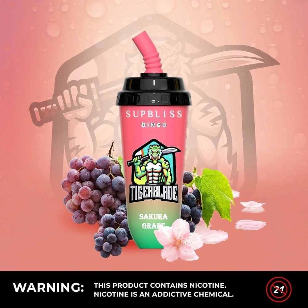 Comercio al por mayor Nueva Lanza bocanadas Supbliss 8000 Bingo malla desechables Vape con 16 ml de capacidad de E-Liquid