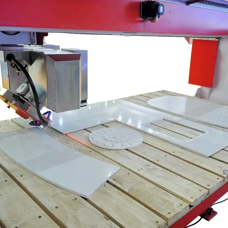 Hualong Machinery Italy ESA System Automatisches Programm Software Steinschneiden 5 Achsen CNC-Brückensägemaschine für Marmor, Küche Arbeitsplatte machen in Amerika