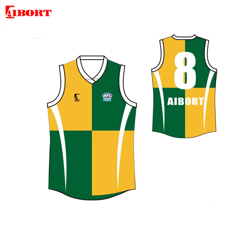 Aibort Wholesale Custom Afl Jerseys with Sublimation Printed Afl Football Afl Jersey Design Your Team Sublimation Afl Jersey