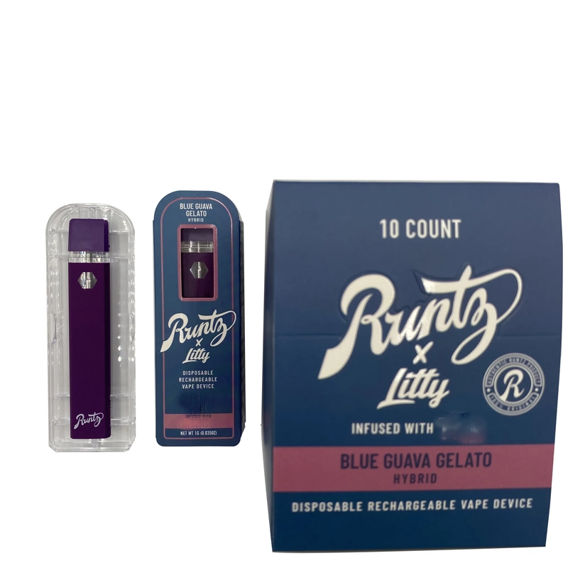 Runty Litty Disposable/Chargeable Vape القلم 1.0مل الإلكترونية vape القردة فارغ