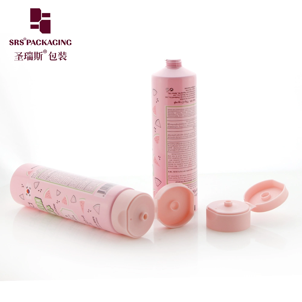 SRR Packaging 75ml 120ml SRS Eco-friendly packaging Plastic PE Soft Cosmetic Body Lotion Tube For Person Care