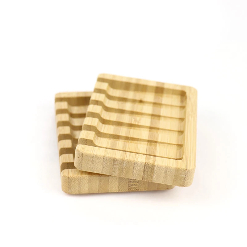 Bath Room Wooden Natural Bamboo Soap Dish Storage Holder