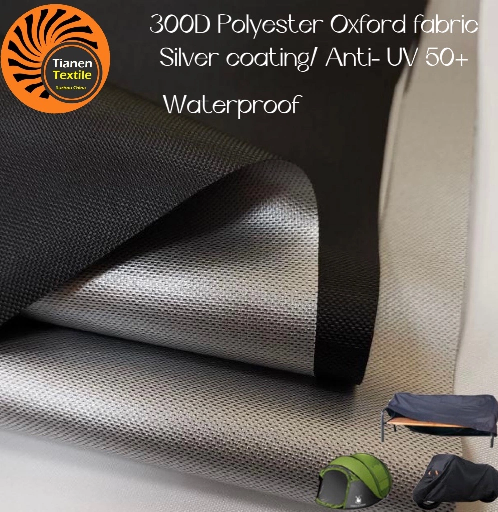 China Wholesale/Supplier Silver Coating Waterproof 300d Polyester Oxford Fabric for Tent and Car Cover