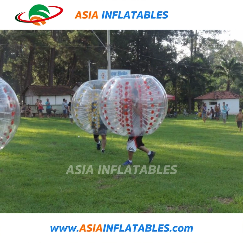 Inflables más populares de las bolas de paragolpes, caliente el cuerpo de bola Zorb inflables para niños y adultos.