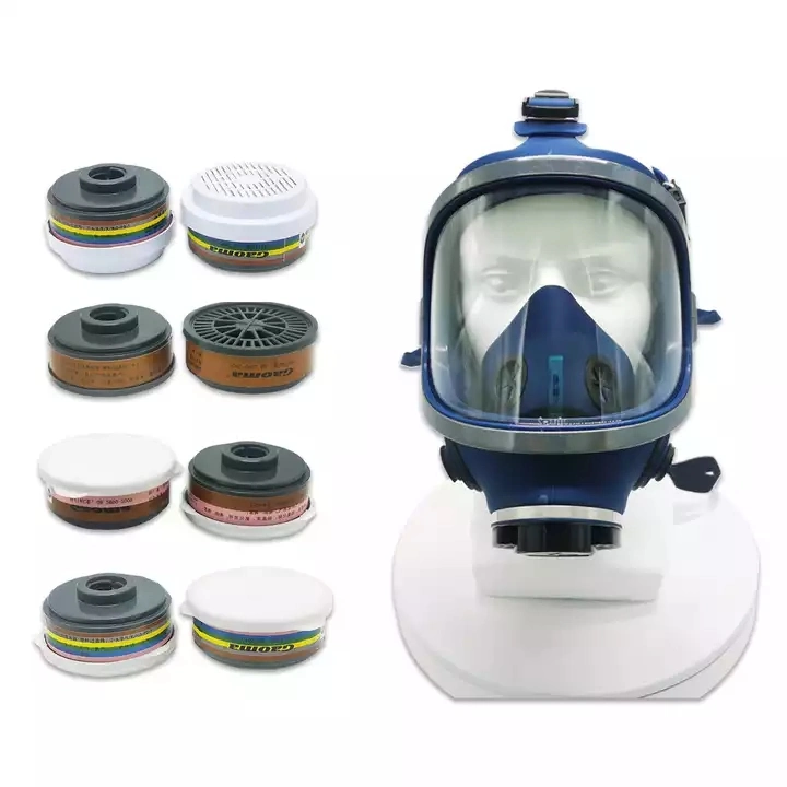 Custom Red Survival Self Protection Radiation Attack Worker Shield Respir Filter Full Face Respirator Gas Mask