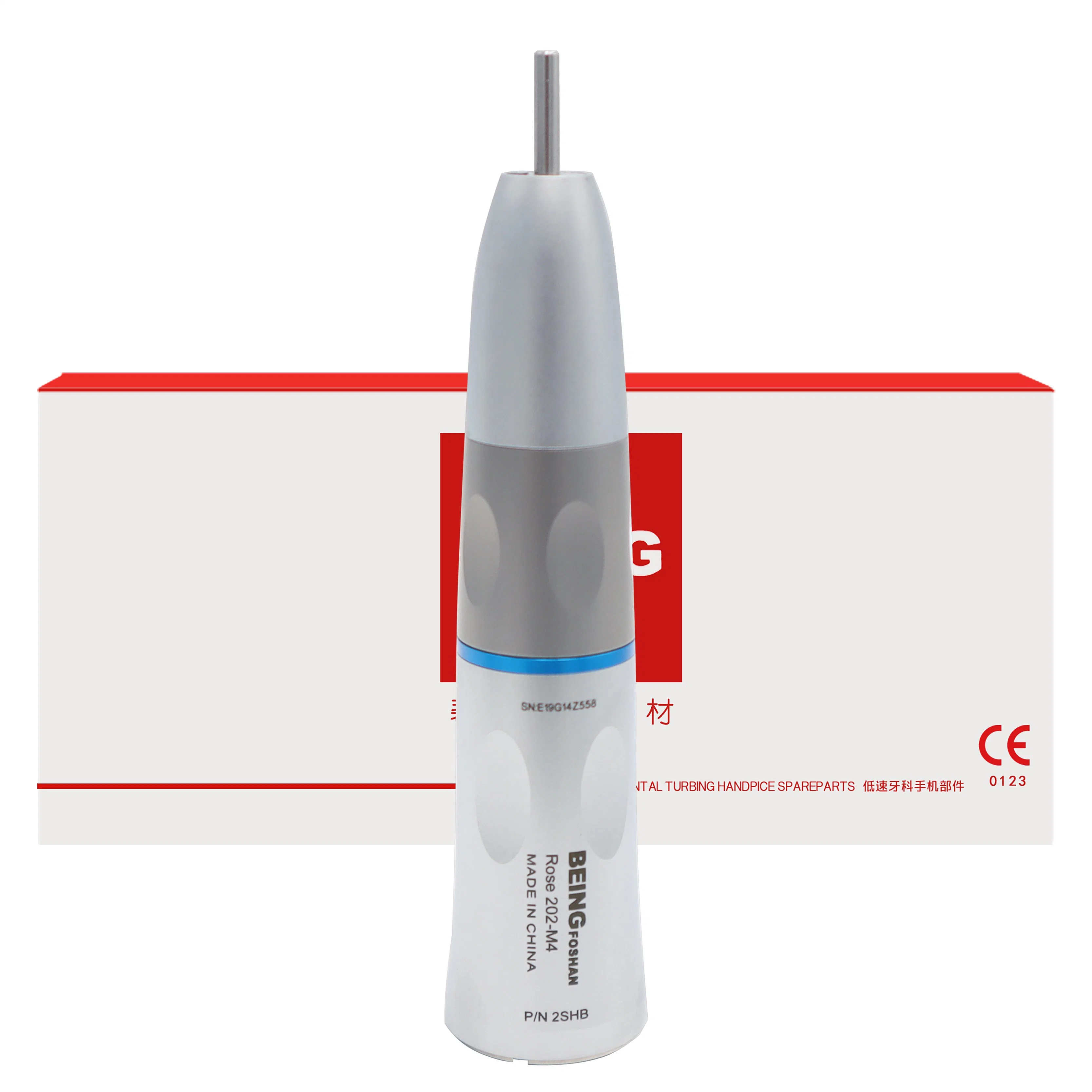 China Foshan Best Seller Professional Being Dental Handpiece Lab Clinic/Hospital Used LED 1: 1 Low Speed Dental Straight Handpiece with Fiber Optic