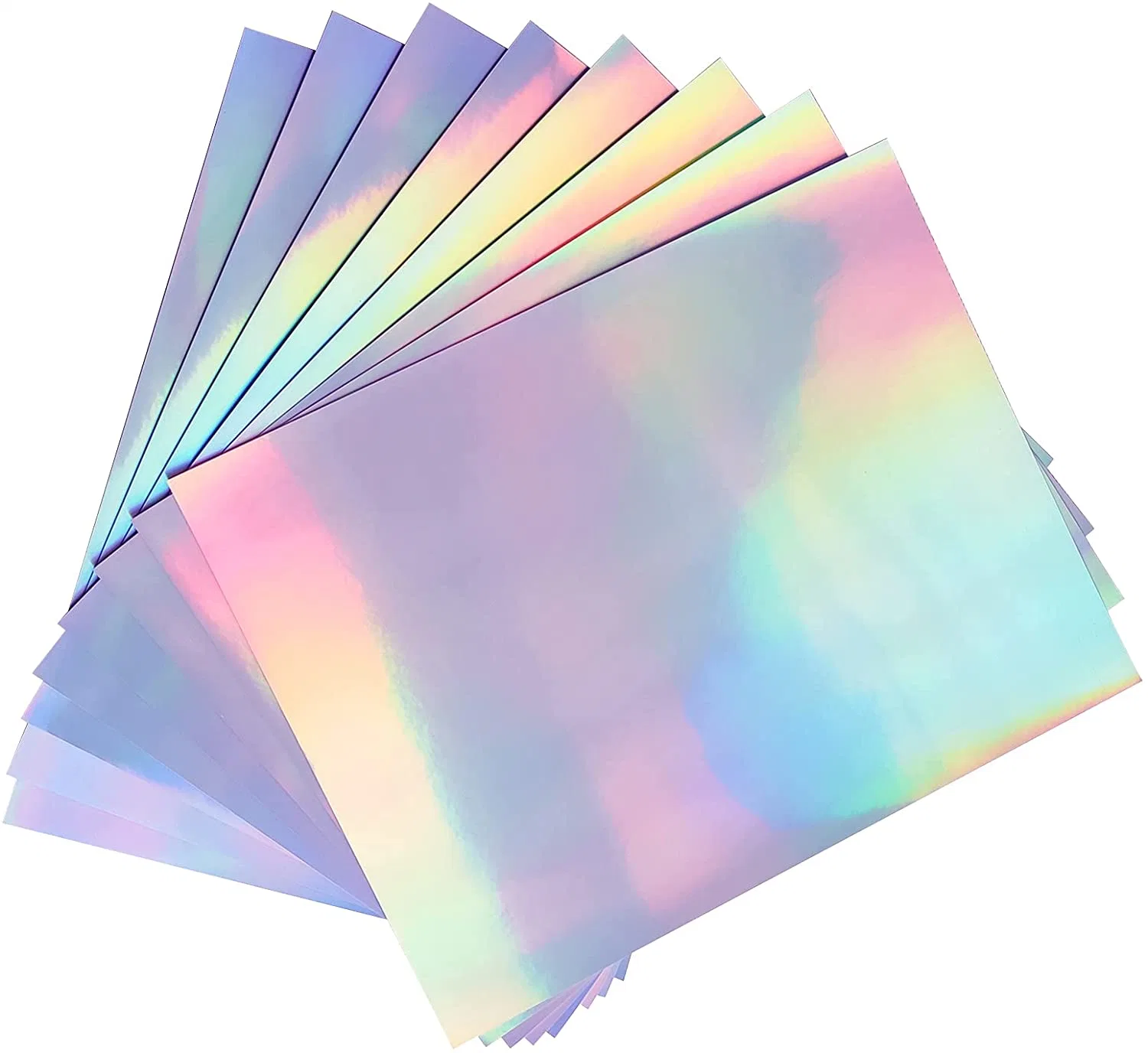 Printable Holographic Sticker Paper A4 210 X 297mm Waterproof Adhesive Inkjet Vinyl for Inkjet Printers