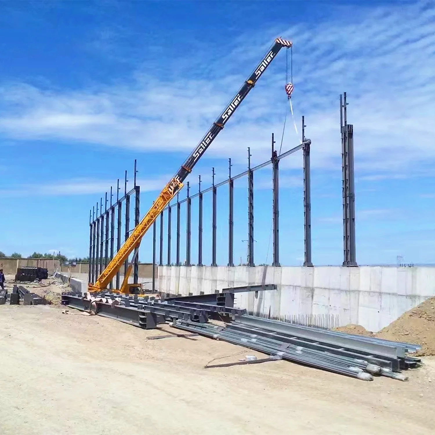 Montaje rápido Construcción de estructura de acero prefabricado para taller de almacén