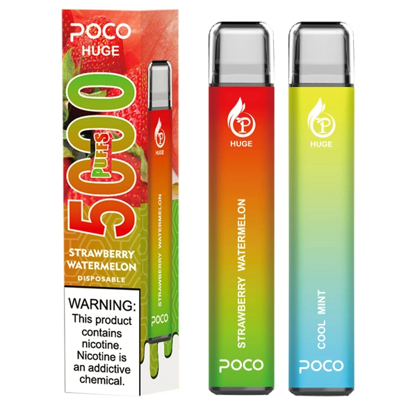 Original Poco Huge 5000 Puffs Pen Style vape 15ml Rechargeable Disposable/Chargeable Vape