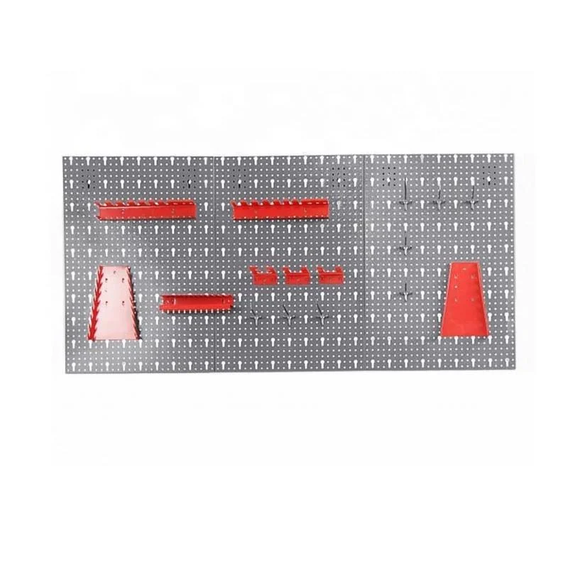 Metal Tool Hanging Board Wall Mounting Pegboard Garage Display Racks Steel