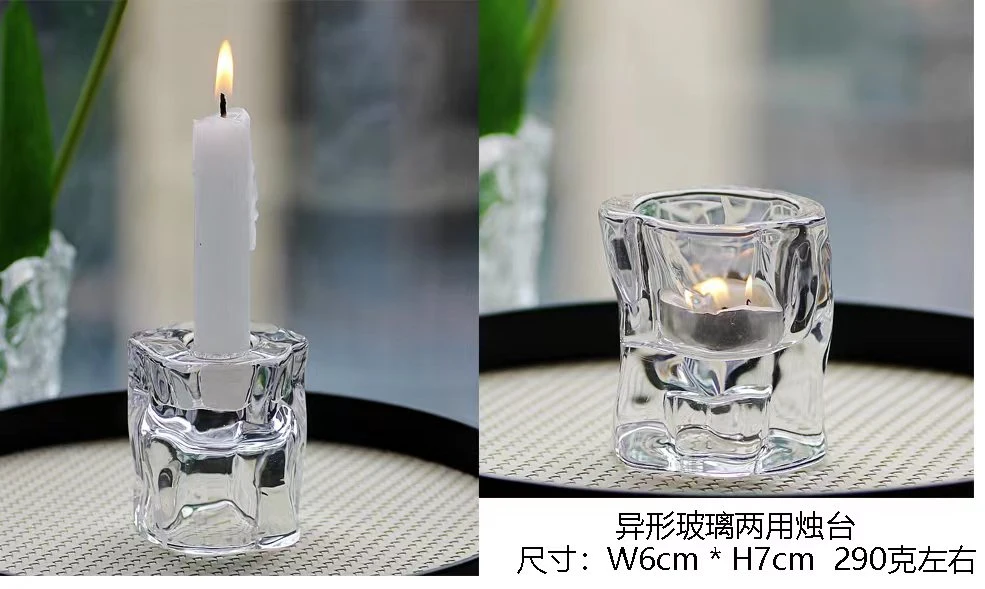 European Household Candle Holder, Home Decoration Ornaments, Glass Crafts,