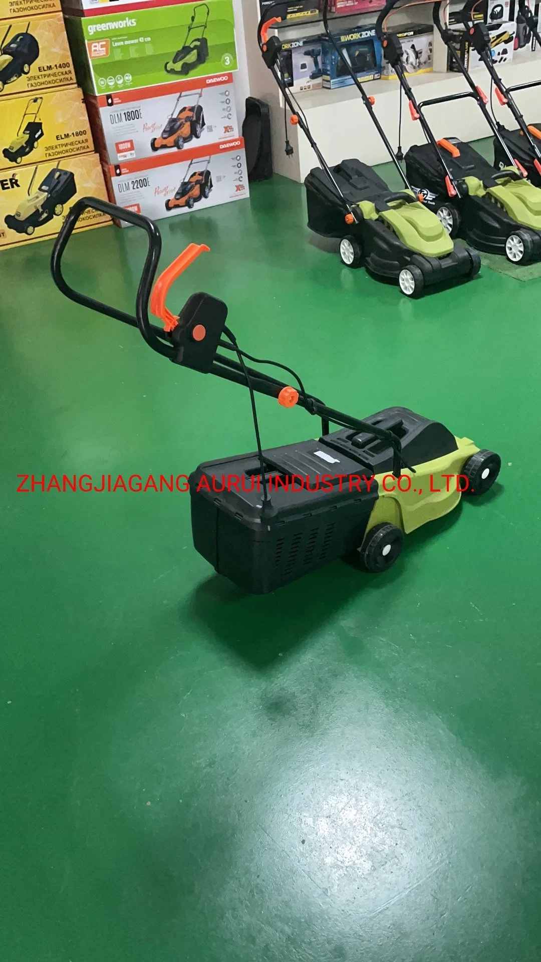 Powerful 1000W Electric Lawn Mower with Mechanical Brake Home Use