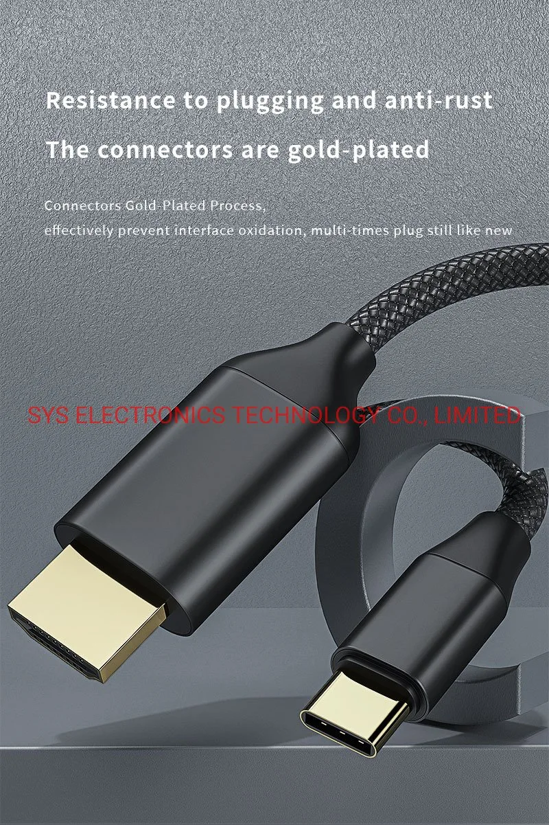 Совместимость с преобразователем типа C - HDMI 4K 60 Гц USB C. К адаптеру HDMI для MacBook PRO Air iPad PRO Pixelbook XPS Galaxy