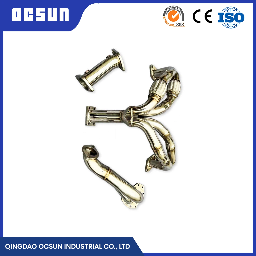 Ocsun Car Front-Pipe Exhaust Pipes China Front Exhaust Pipes for Cars Manufacturer High-Quality Front Exhaust Flex Pipe Front Pipe (F10004) and Exhaust Pipe