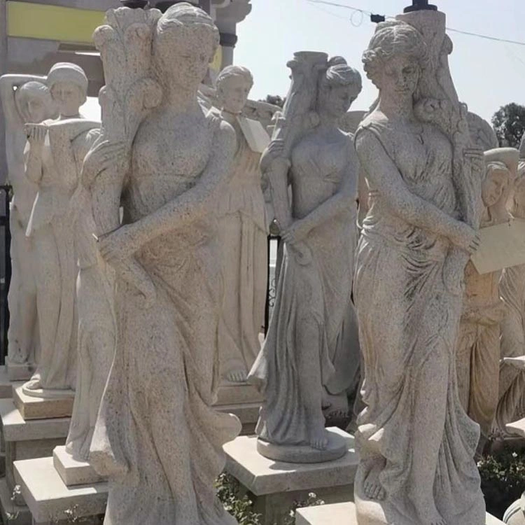 Estatuas de piedra de jardín/granito/estatuas exteriores/esculturas de jardín/estatuas de granito/granito Figura Carving