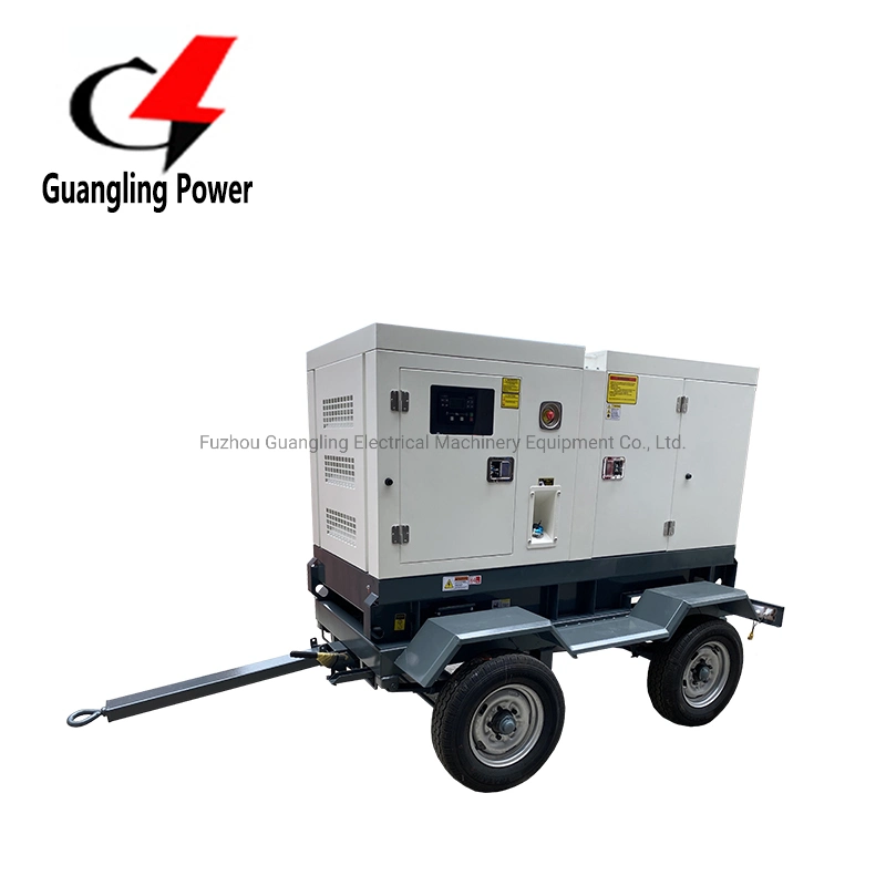 Mobile Silent Diesel Power Home Electric Charger Generator 10 kVA 8kw Trailer