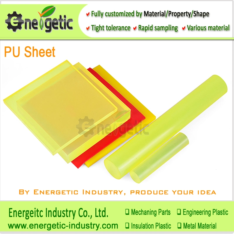 80A Shore Yellow PU Polyurethane PU Rubber Sheet Rod/Poly Urethane Sheet PU Sheet/PU Rod/PU Board/Yellow Polyurethane Sheet/