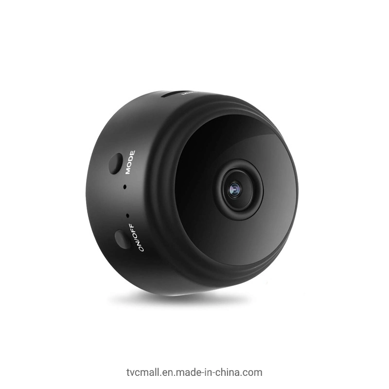 Mini cámara IP Wireless WiFi de Vigilancia de seguridad Home Cam HD 1080P de la cámara de visión nocturna a distancia - Negro