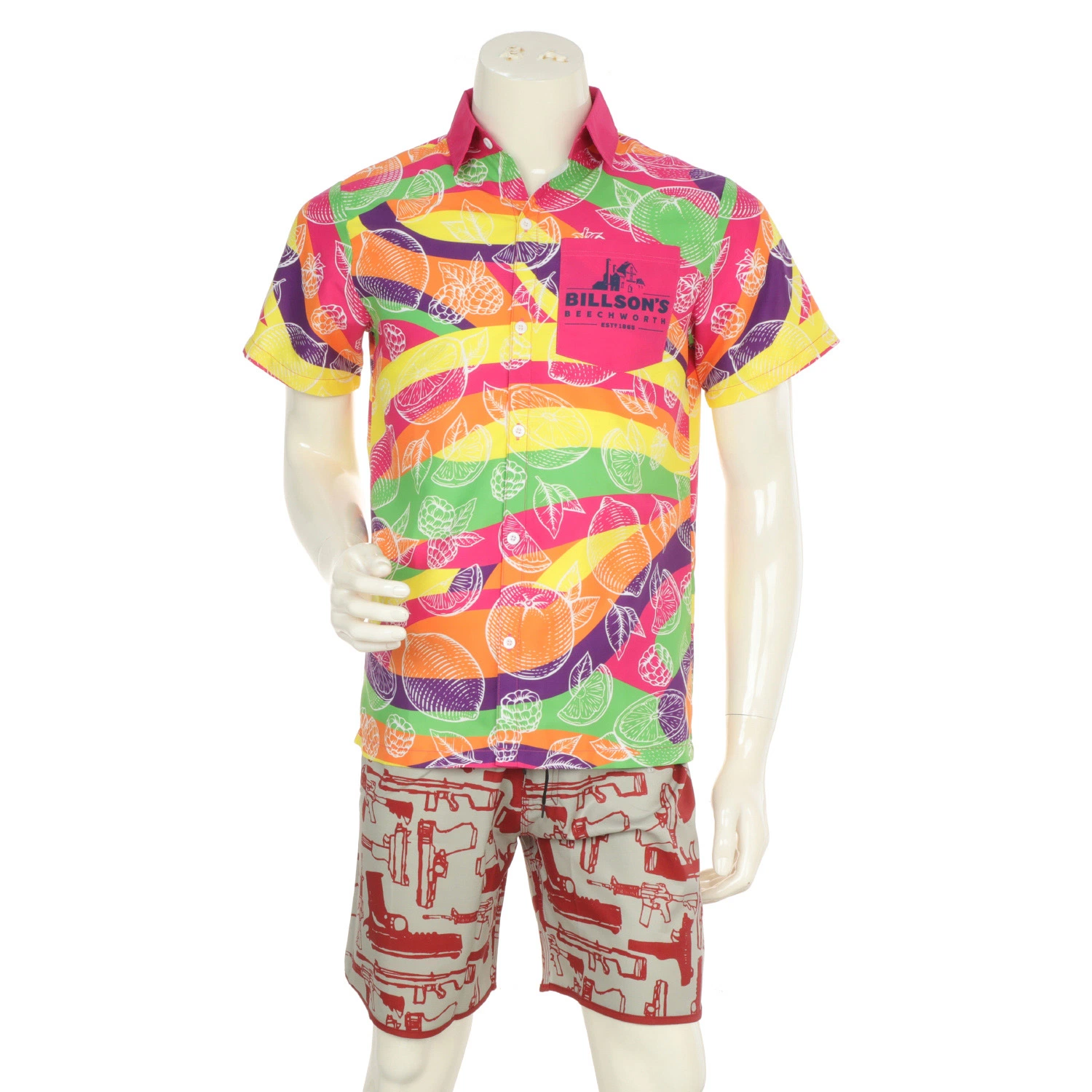 Precio de fábrica Diseño personalizado Sublimated transpirable Beach Shirt Hawaiian Shirt