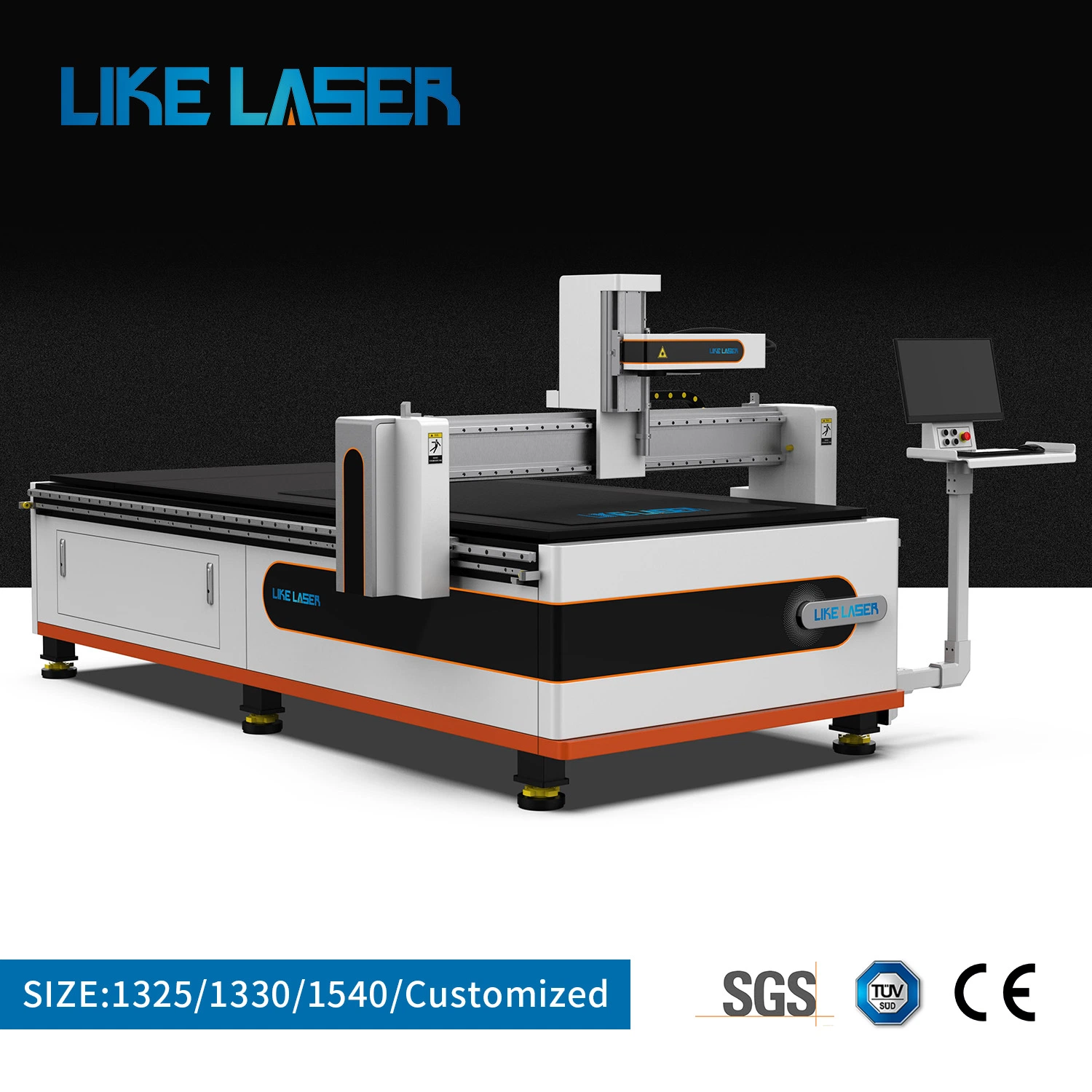 1300mm*2500mm Máquina Laser Gravar para limpeza de Laser Rust