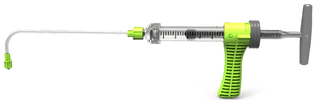 Injetor de cimento ósseo descartável do dispositivo médico