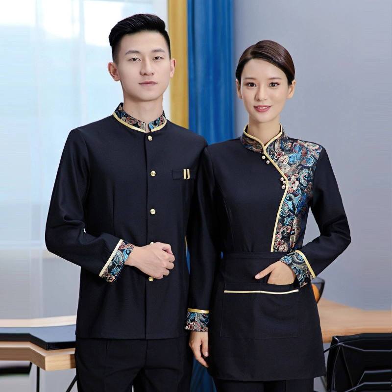 High quality/High cost performance Classic Restaurant Different Colors Service Staff Hotel Uniform