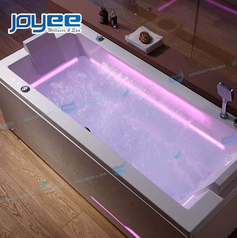 Joyee Small Acrylic Bathtub LED Strip Light Lover SPA Bath Whirlpool Hot Tub