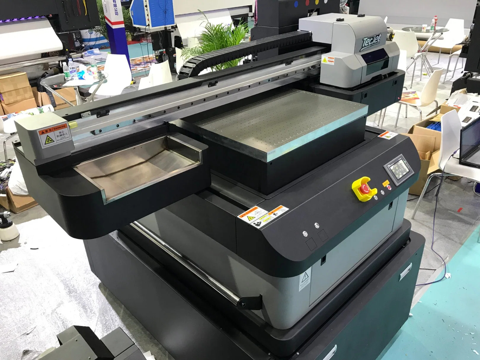 Tecjet 6090g UV Flatbed Machine for PU Leather Printing