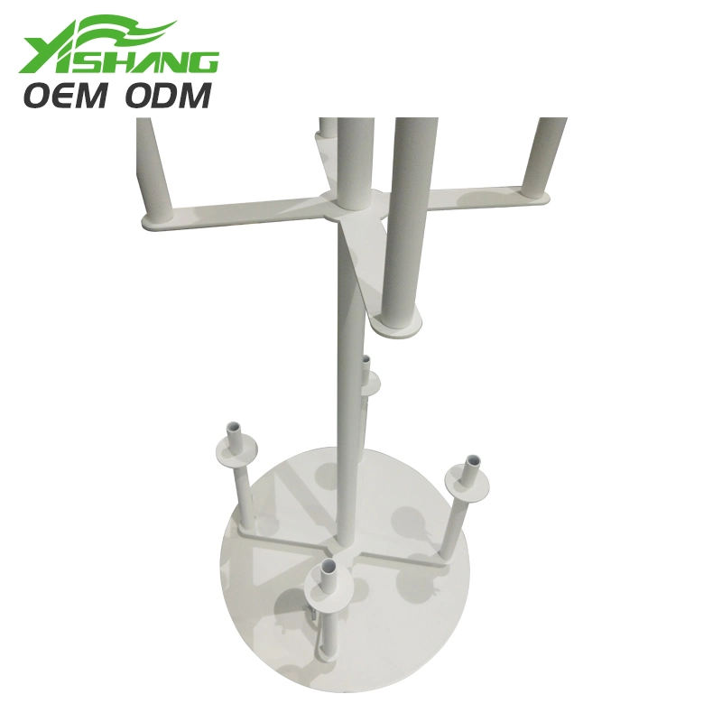 OEM White Round Metal Hair Accessories Display Stand / Rack