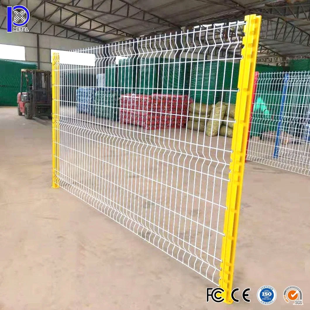 Pengxian Galvanized Welded Wire Mesh for Garden Fence China Manufacturing 3FT Fence 1.23m Panel Height Triangle Bending Welded Wire Mesh Fence