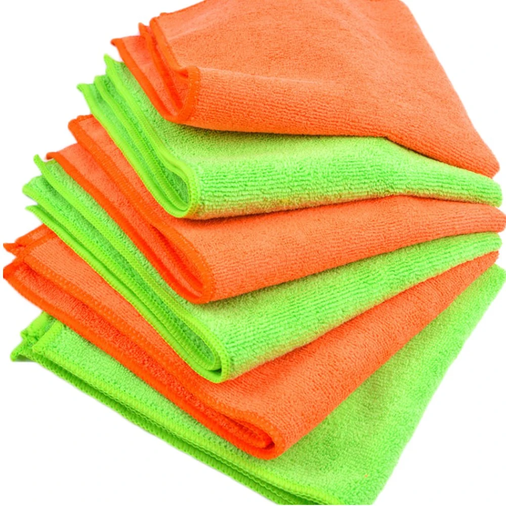 Multi-fonction bonne qualité piles longues et courtes Microfibre double couche Serviettes de nettoyage pour automobile Accessoires de lavage de voiture serviettes de lavage