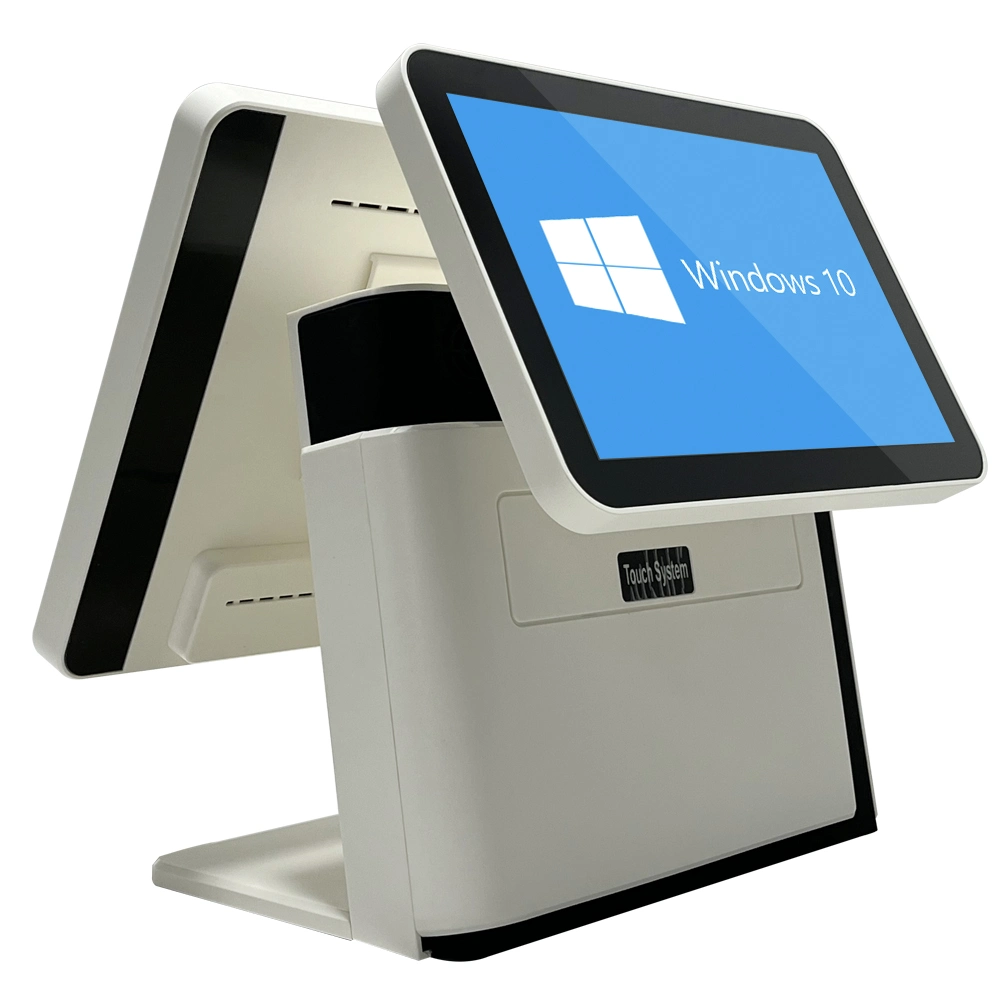 High quality/High cost performance Touch Screen All-in-One POS System 15"+12"