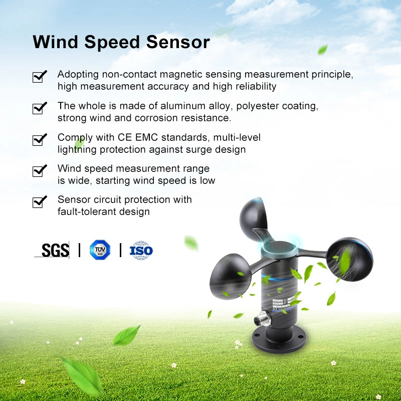 FST200-201 billig ce drei Cup Windgeschwindigkeitssensor Anemometer für Gewächshaus Wetterstation