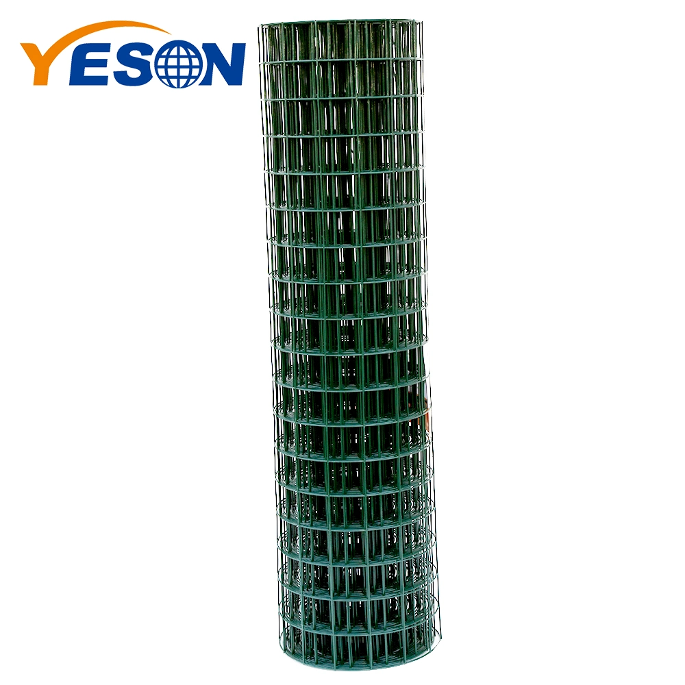 Yeson 1.15mm Wire 1/2" Hole 0.914m*10m Light Green PVC Coated Welded Wire Mesh