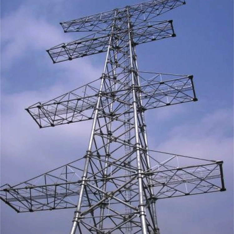 Communication Power Transmission Line Tubular Structure Stainless Steel Lattice Steel Pipe Tower