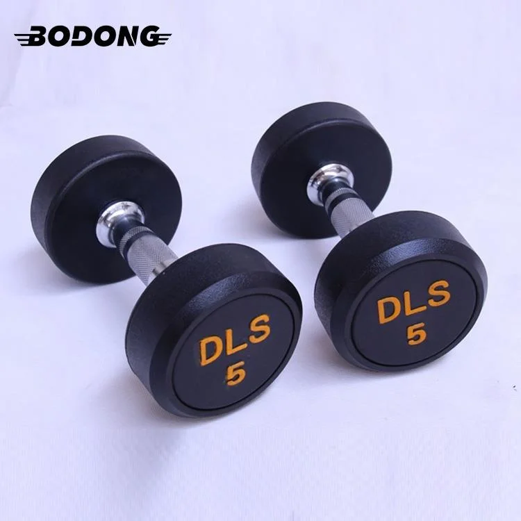 Hot Selling Outdoor Indoor Exercise Equipment Dumbbell Weight Best Rubber Dumbbells