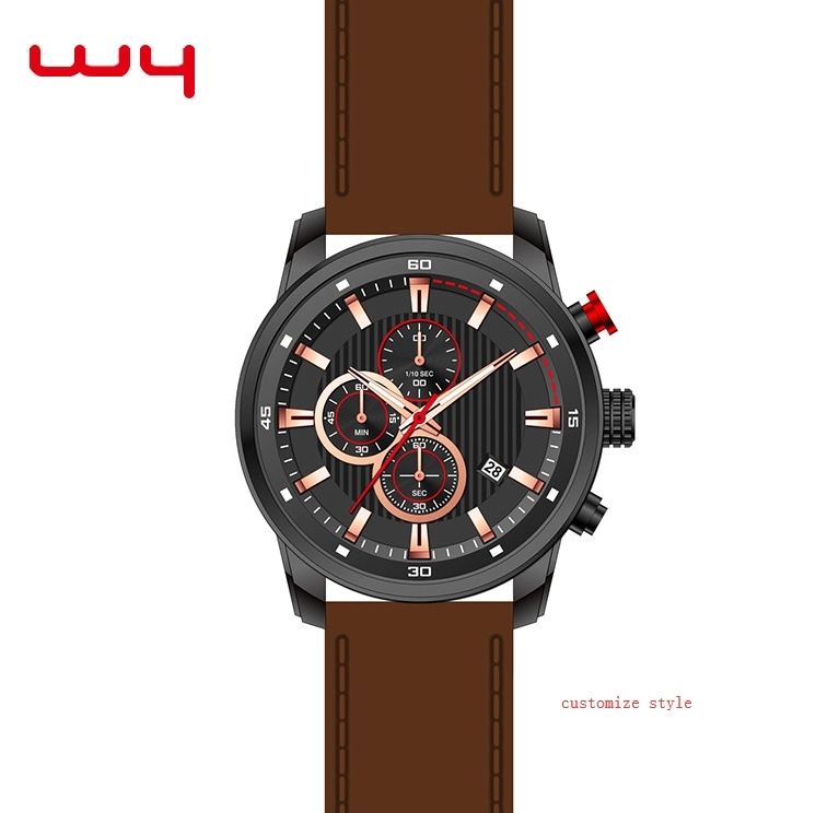 Manufacture Fashion Custom Date Japan Wrist Man Clock Watch (cm0034)