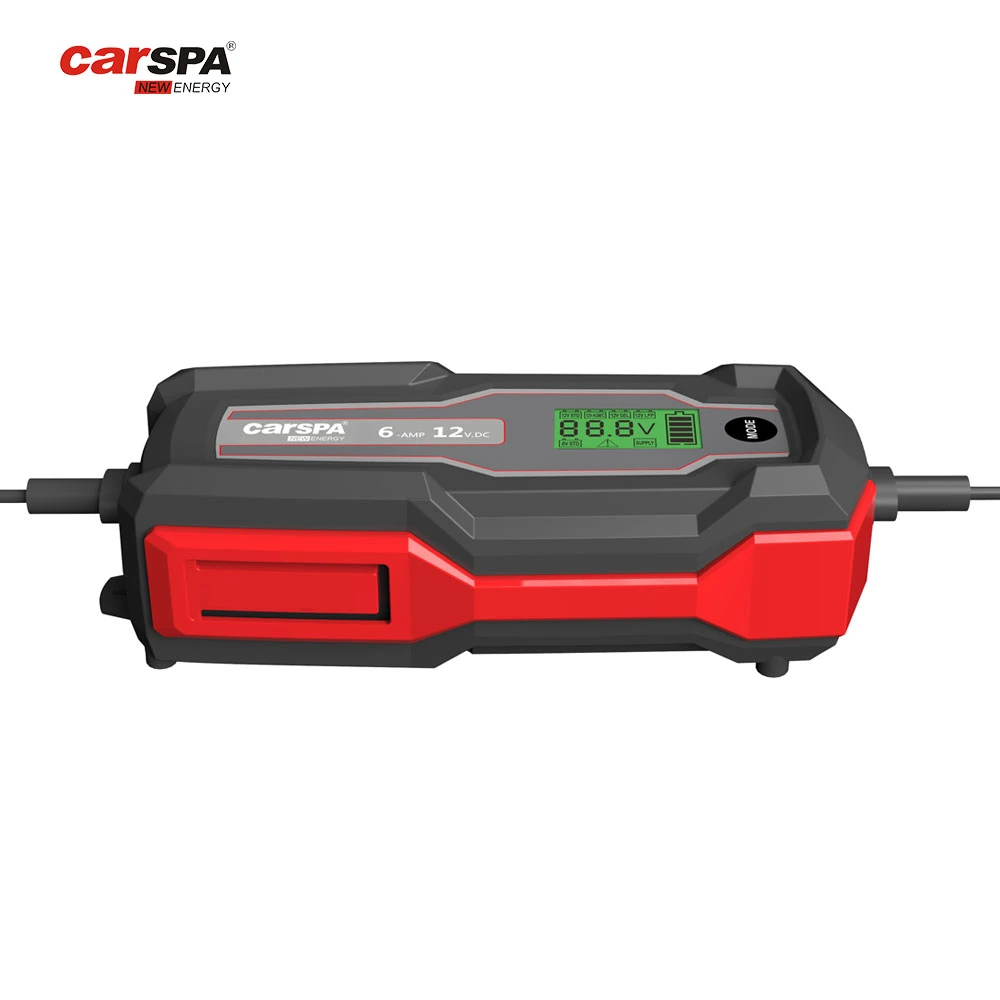 Fast Charging High Power Smart 6V 12V Auto RepairSTD,AGM,GEL,LFP,STD Battery Charger 6a Car Trickle Battery Charger